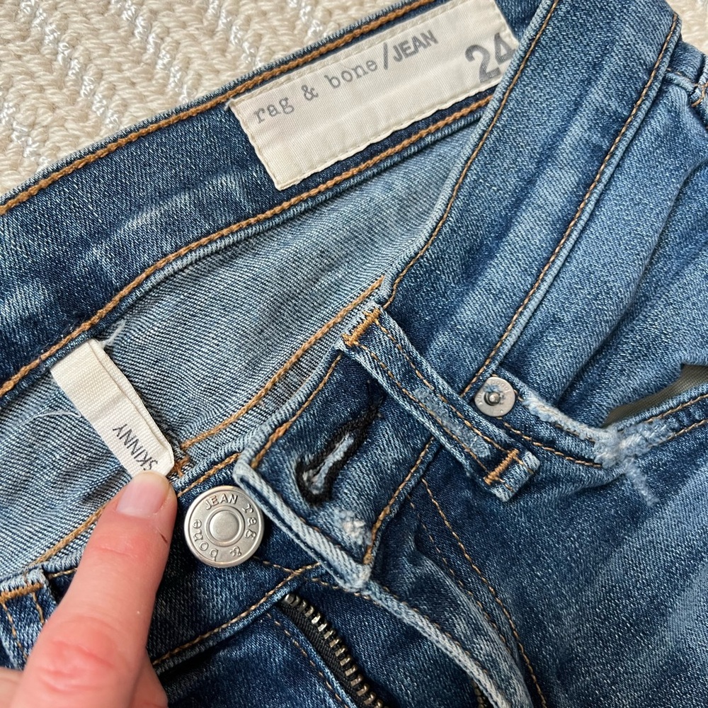 Rag & Bone skinny jean in Warren wash